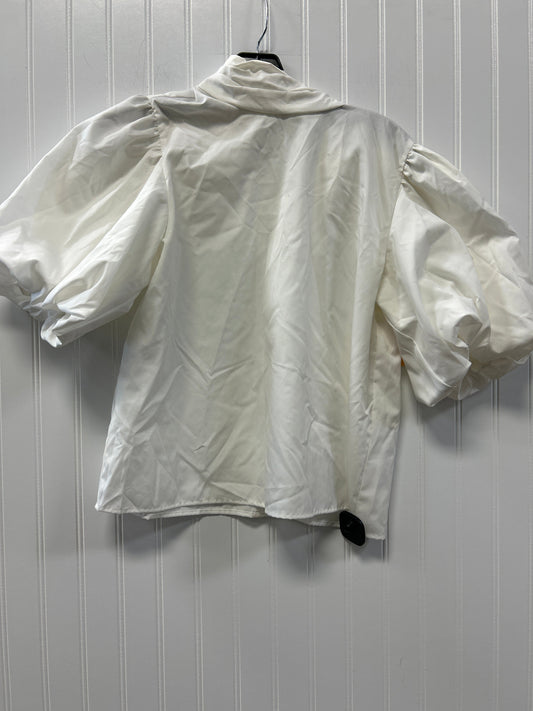 Blouse Ss By Frame In White, Size:M