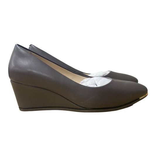 Shoes Heels Wedge By Cole-Haan In Grey, Size:7.5
