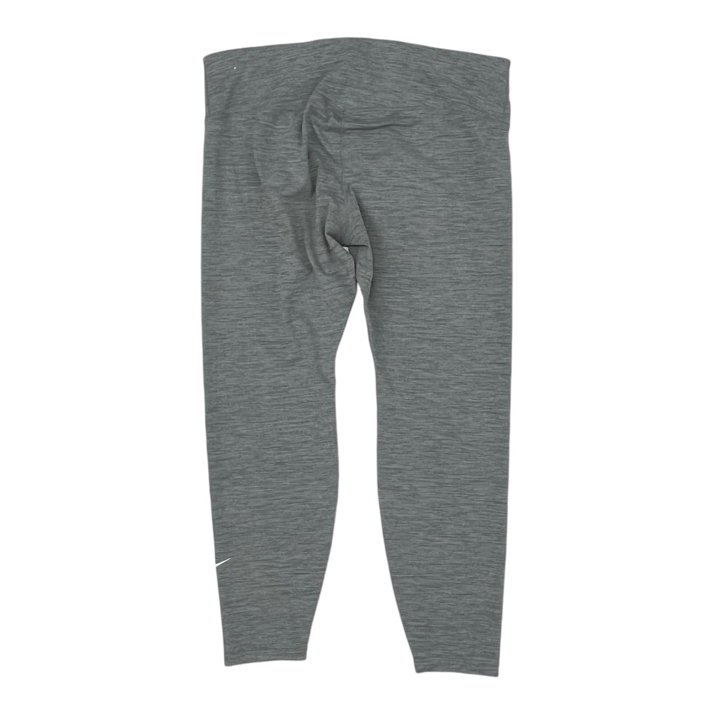 Athletic Leggings By Nike Apparel In Grey, Size:1X