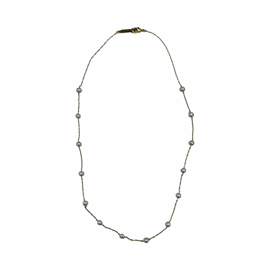Necklace Chain By Napier In Gold & White