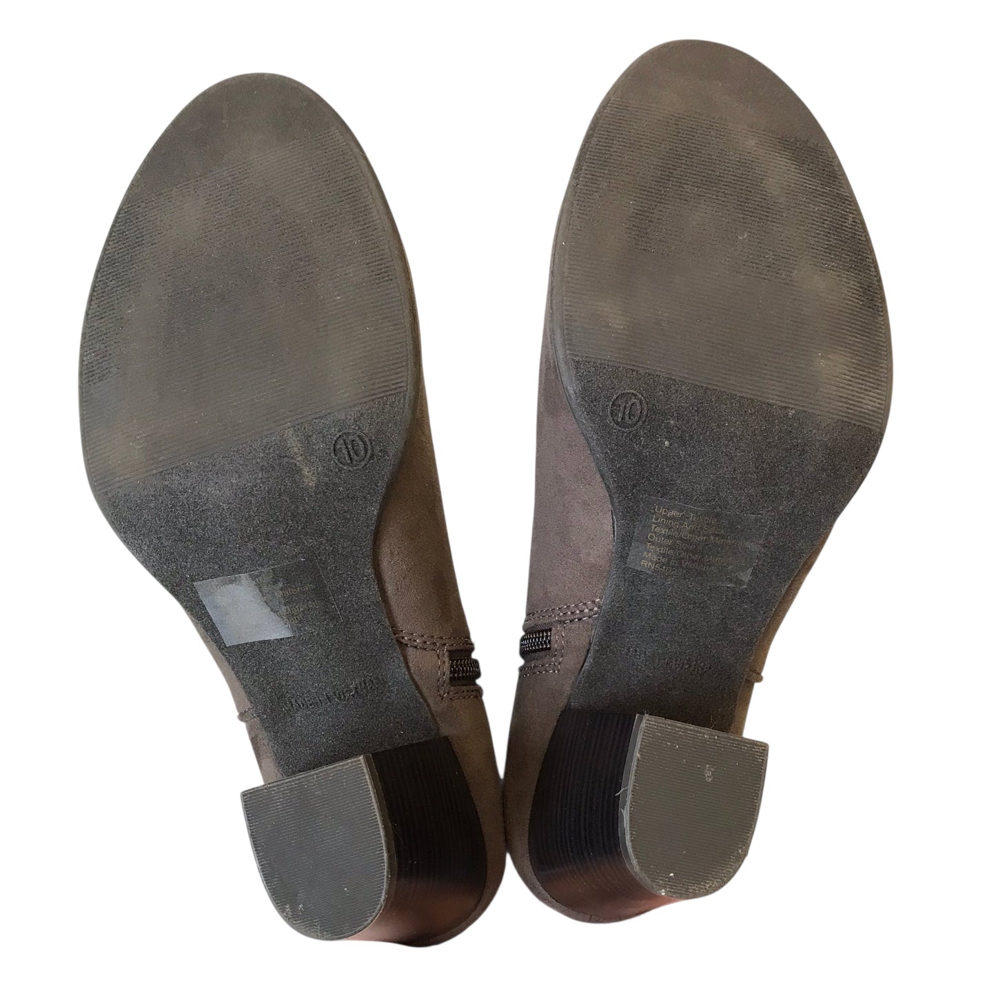 Boots Ankle Heels By Gap In Brown, Size:10