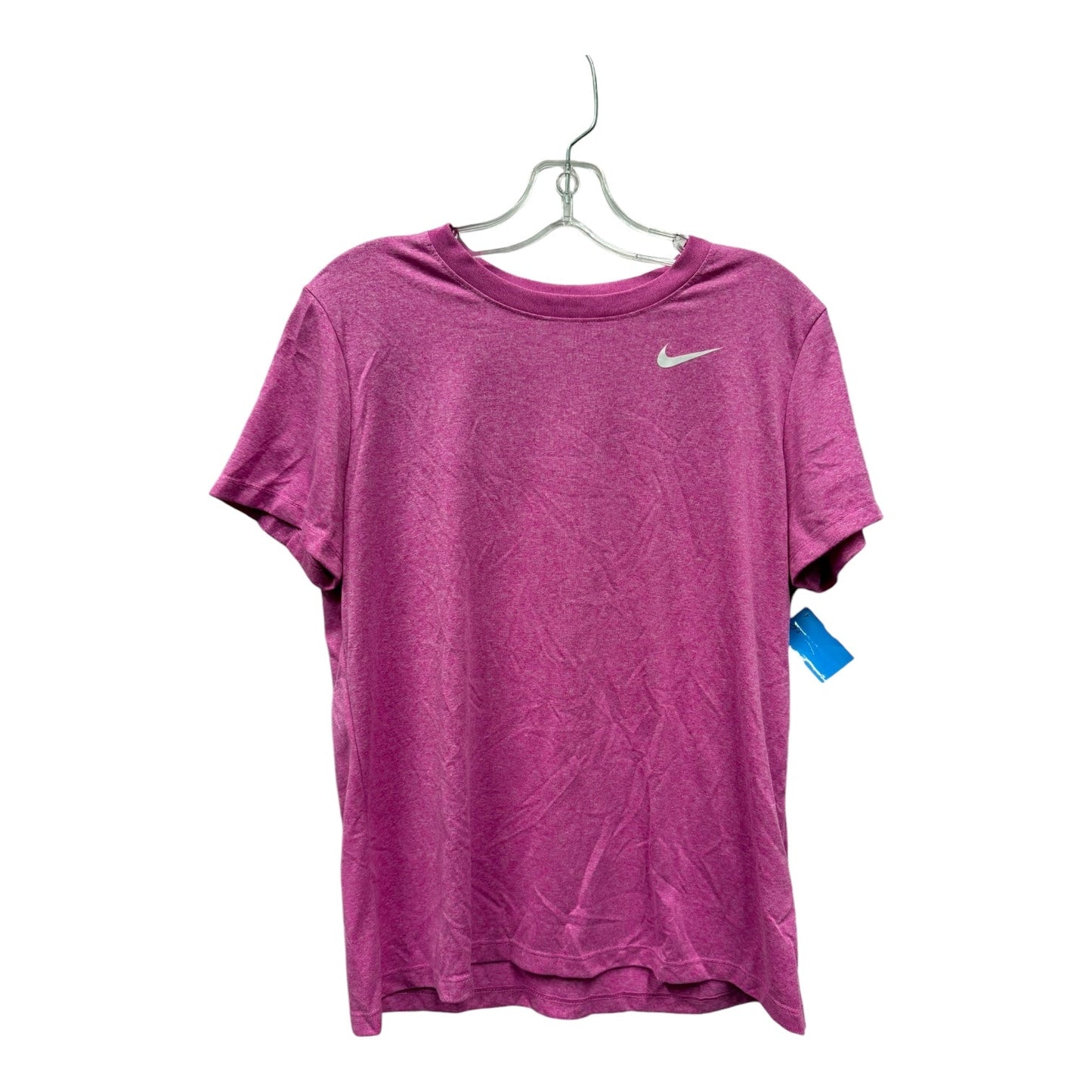 Athletic Top Ss By Nike In Pink, Size:L