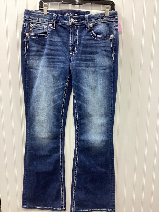 Jeans Boot Cut By Miss Me In Blue Denim, Size:12 NWT