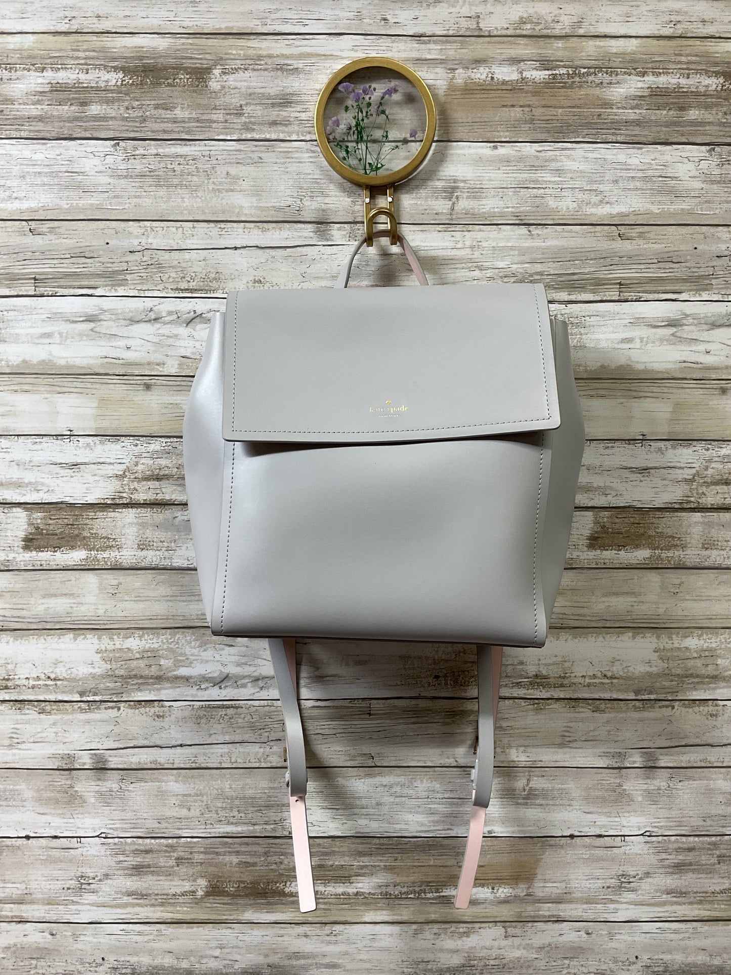 Backpack Designer By Kate Spade In Grey, Size:Medium