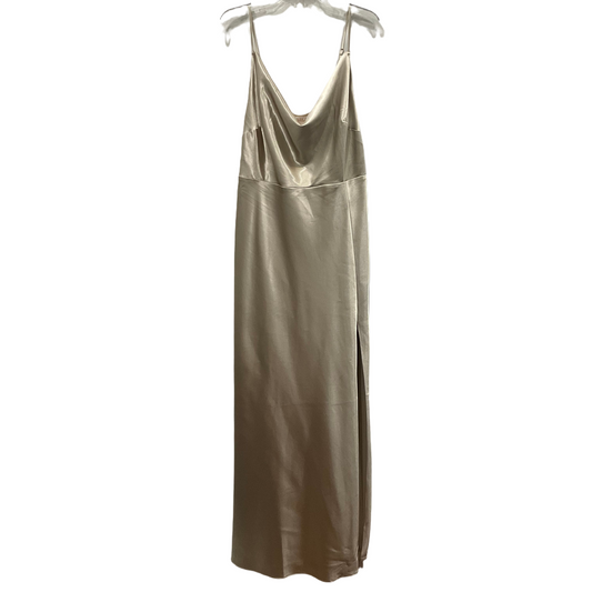 Gold Dress Party Long Birdy Grey, Size 1x