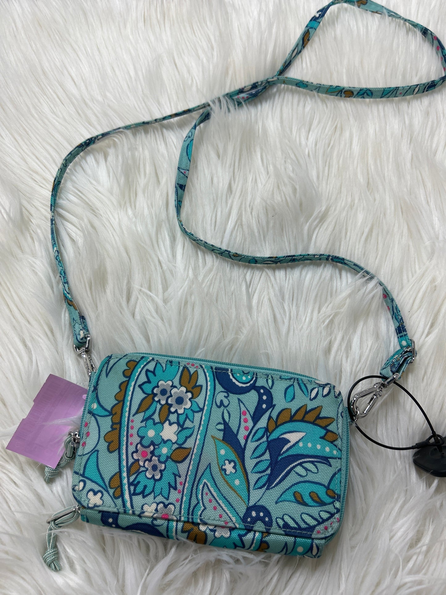 Crossbody By Vera Bradley In Aqua, Size:Small