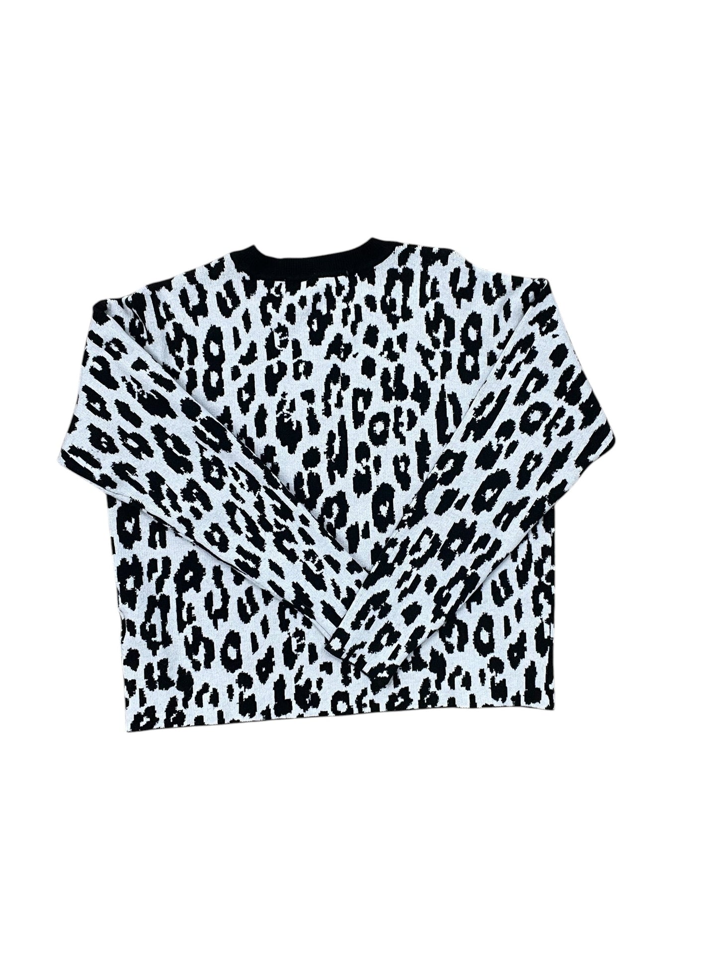 Sweater By Dkny In Black & White, Size:M