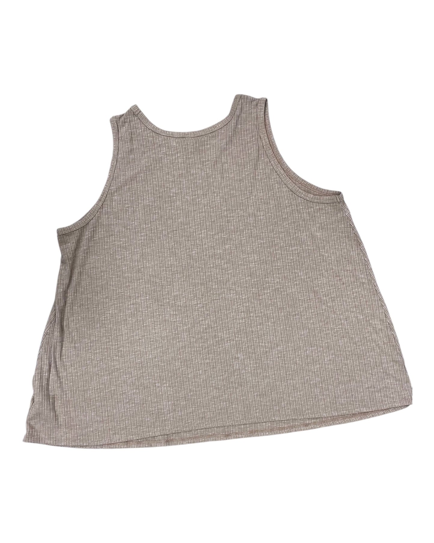 Top Sleeveless By Old Navy In Beige, Size:2X