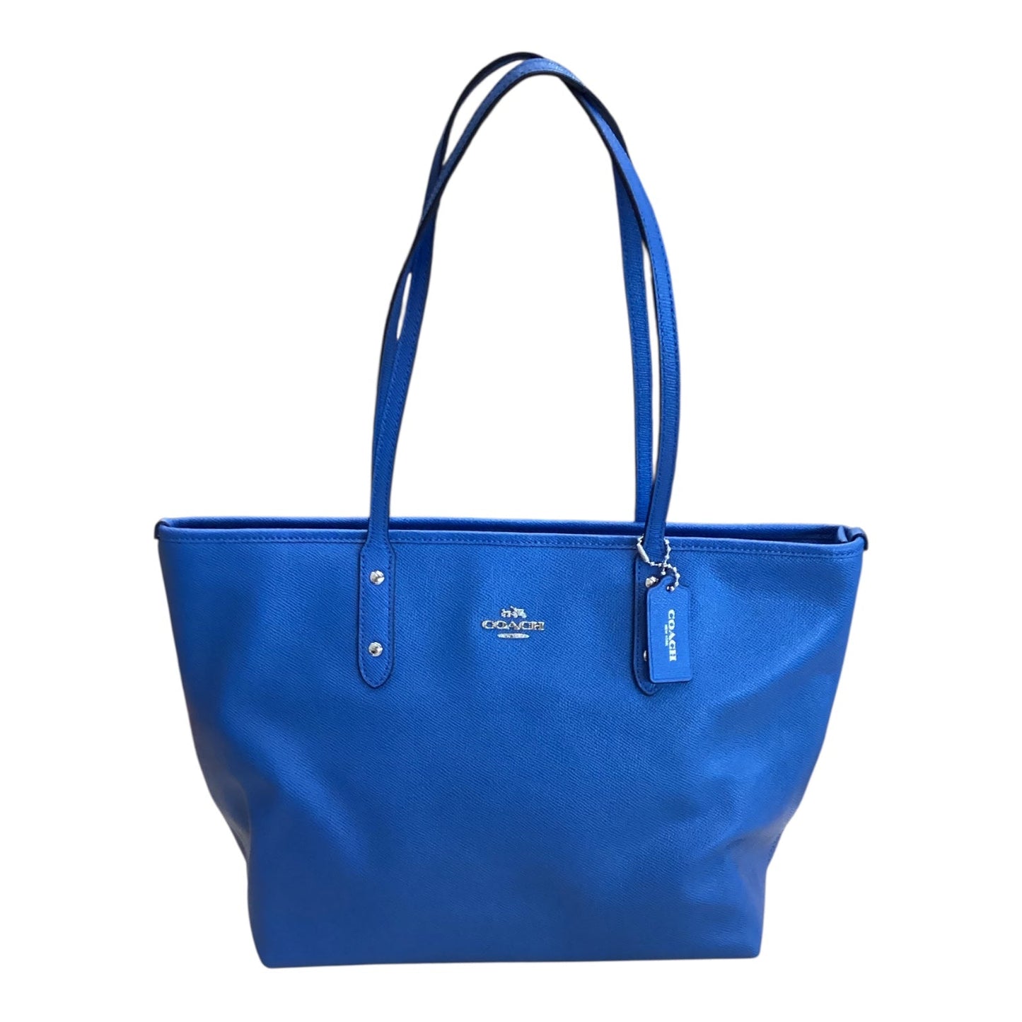 Handbag Designer By Coach In Blue, Size:Medium