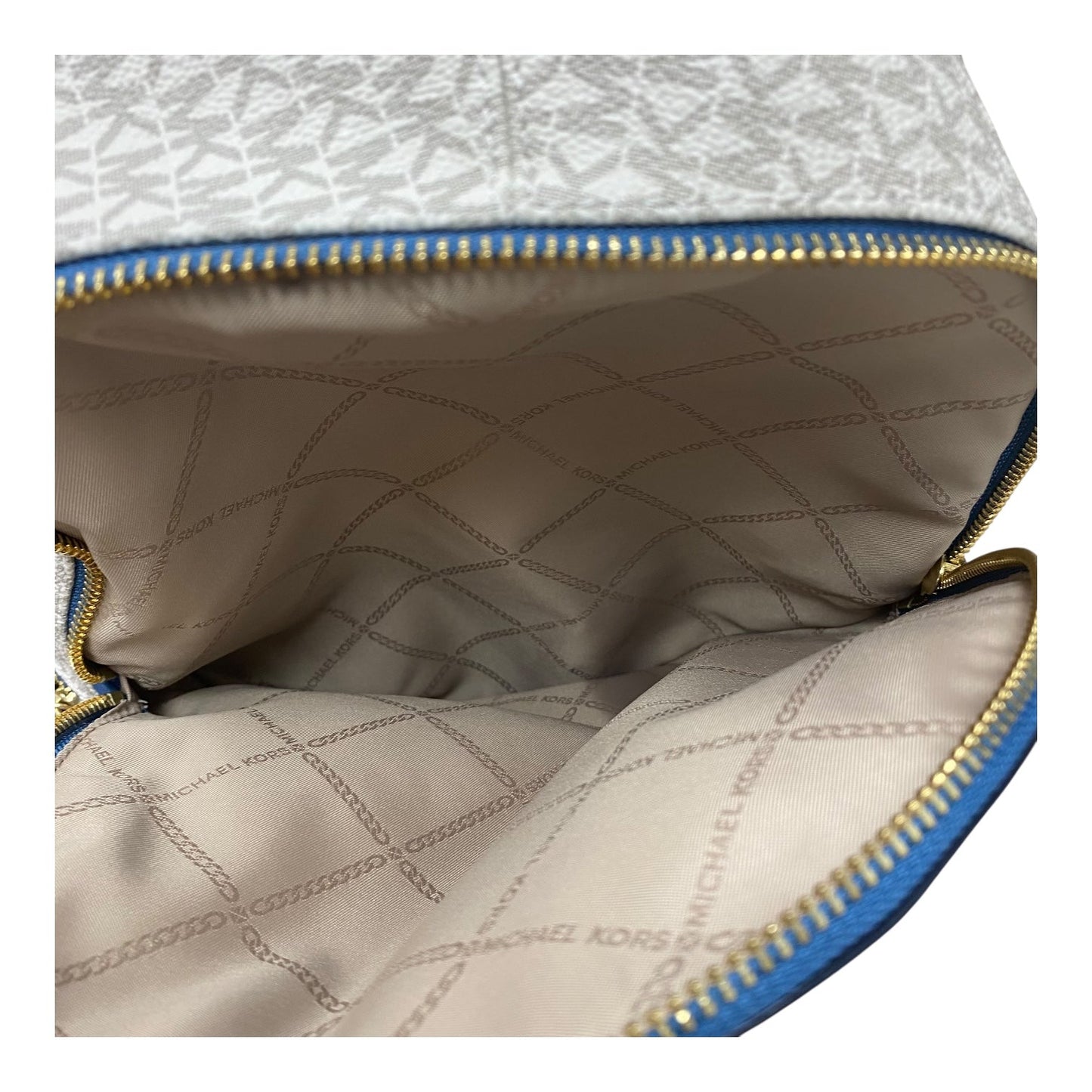 Backpack Designer By Michael Kors In Blue, Size:Medium