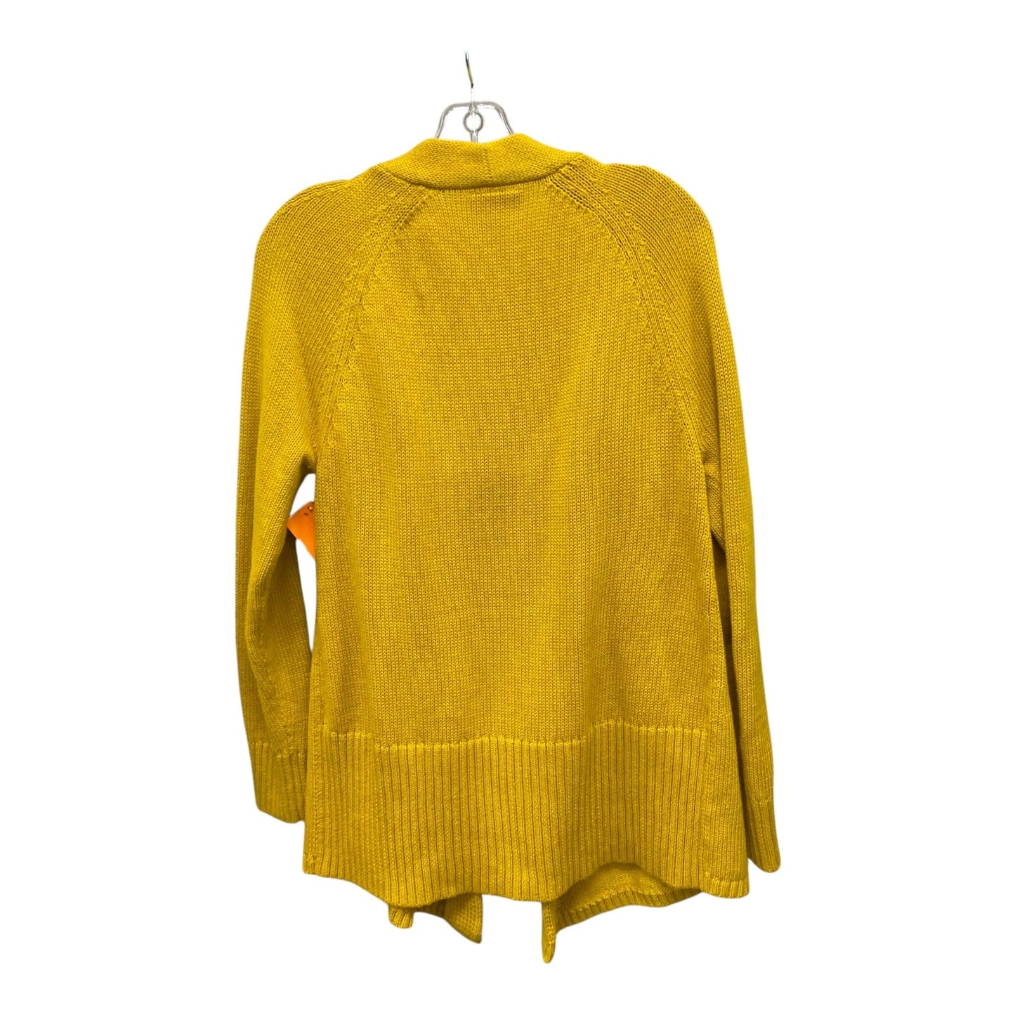 Sweater Cardigan By Loft In Yellow, Size:M