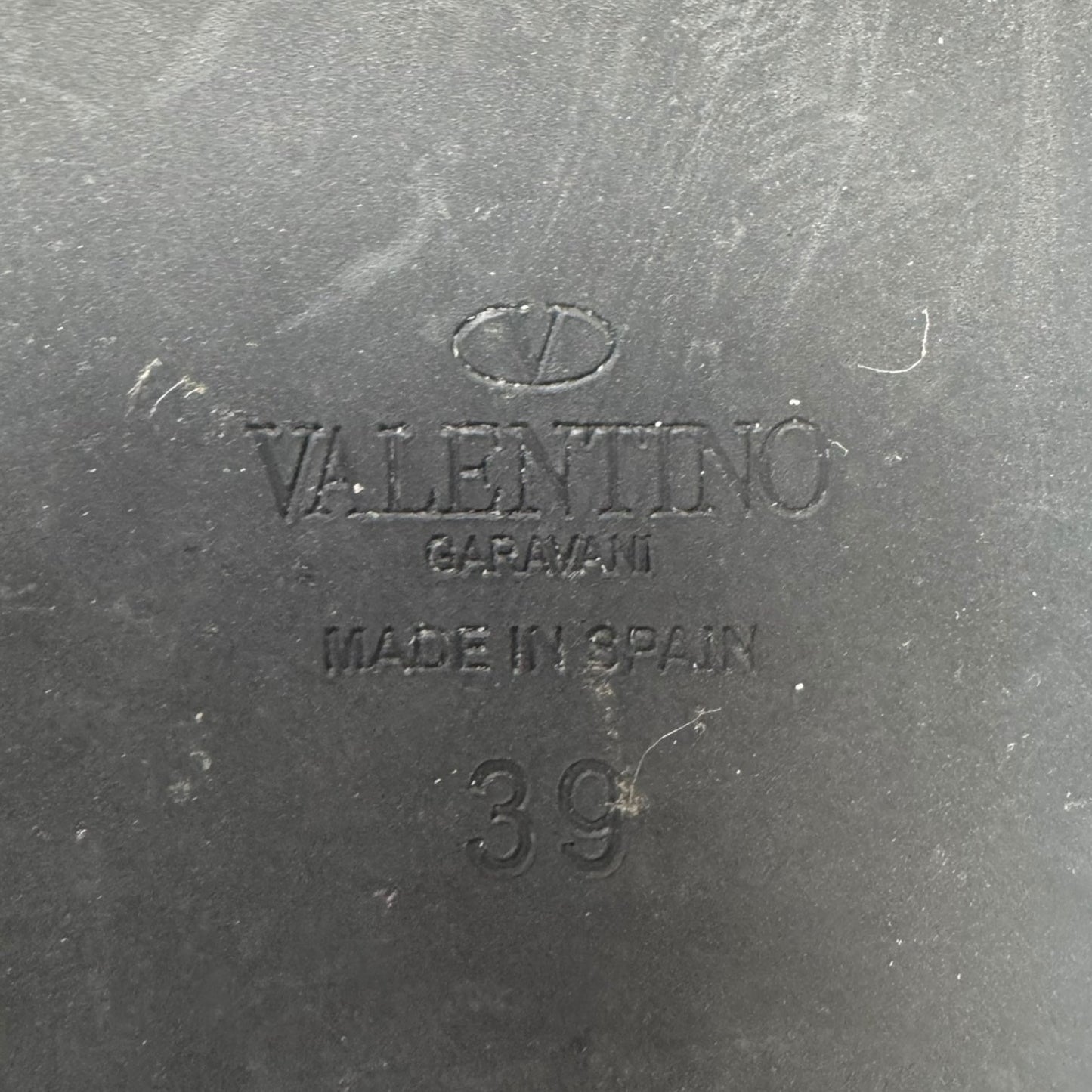 Star Espadrille Flats Shoes Luxury Designer By Valentino-garavani In Black, Size: 9 (39 EU)