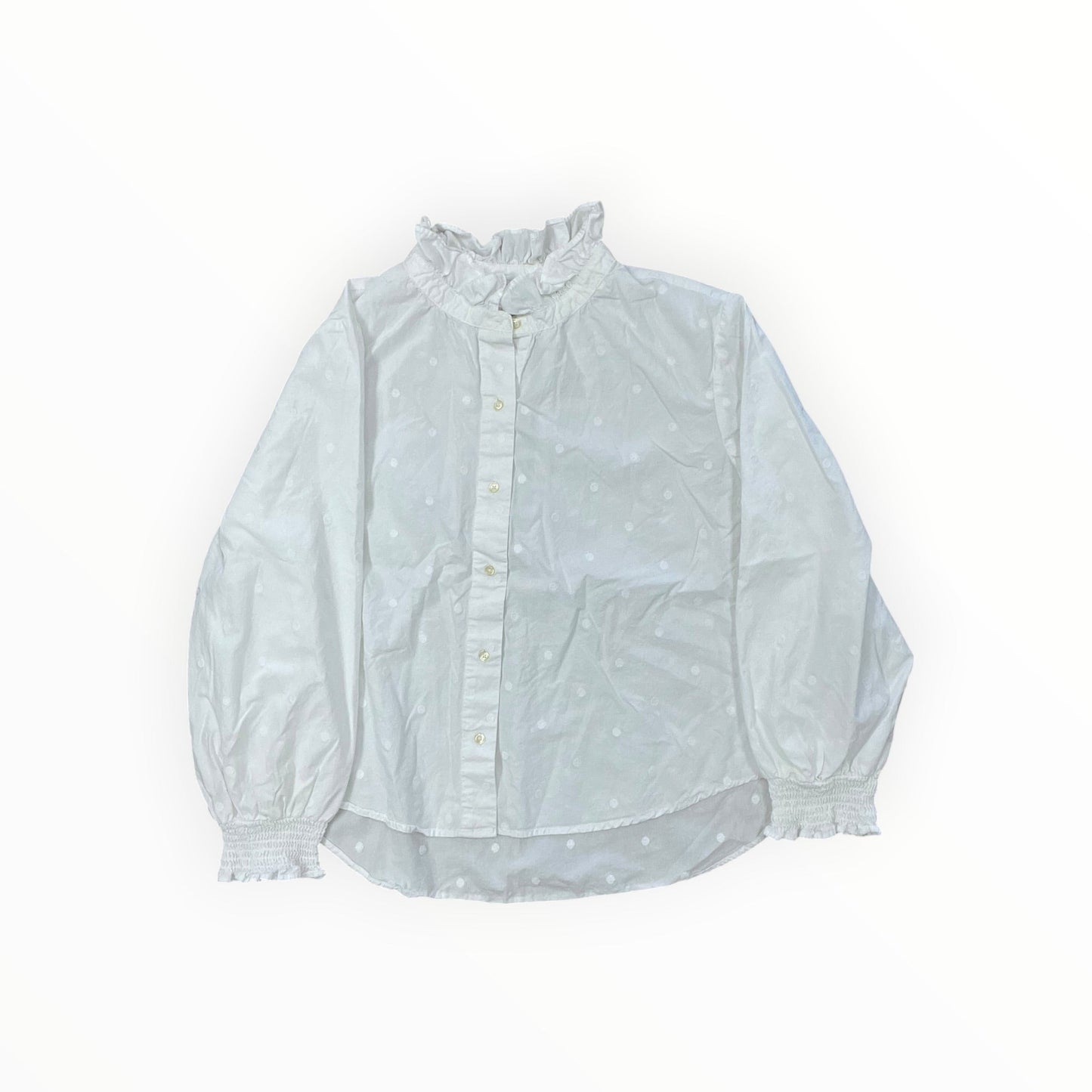 Blouse Ls By Free Assembly In White, Size:1X