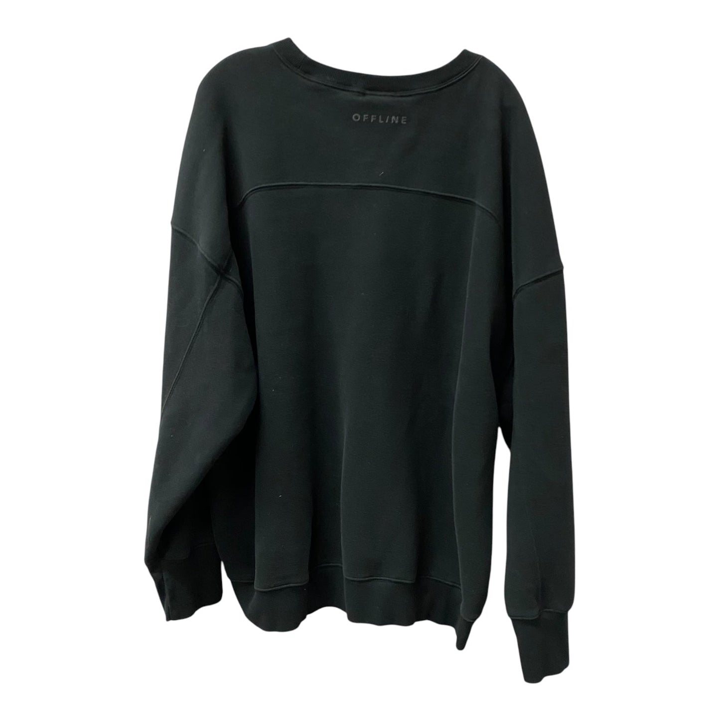 Sweatshirt Crewneck By Aerie In Black, Size:Xxl