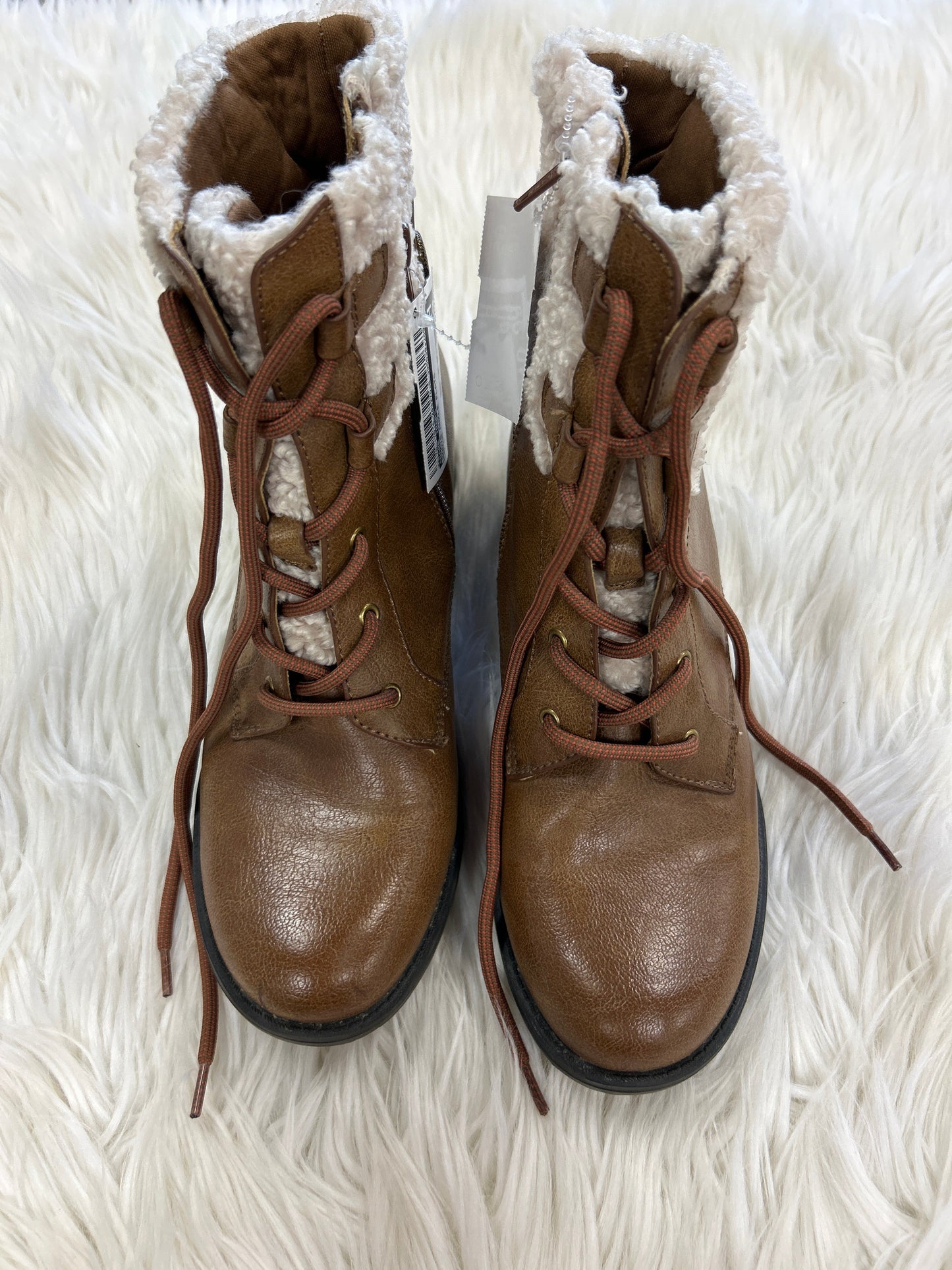 Boots Ankle Flats By Bare Traps In Brown, Size:7.5