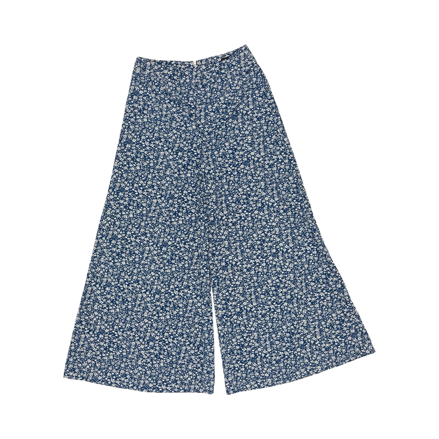 Pants Wide Leg By Shein In Blue & White, Size:L