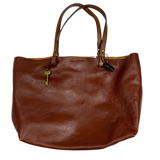 Tote Leather By Fossil  Size: Medium
