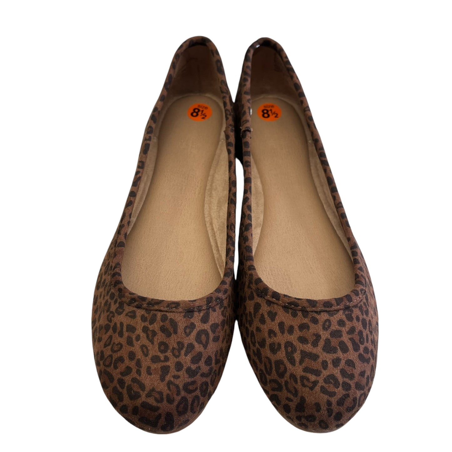 Shoes Flats By Universal Thread In Animal Print, Size: 8.5