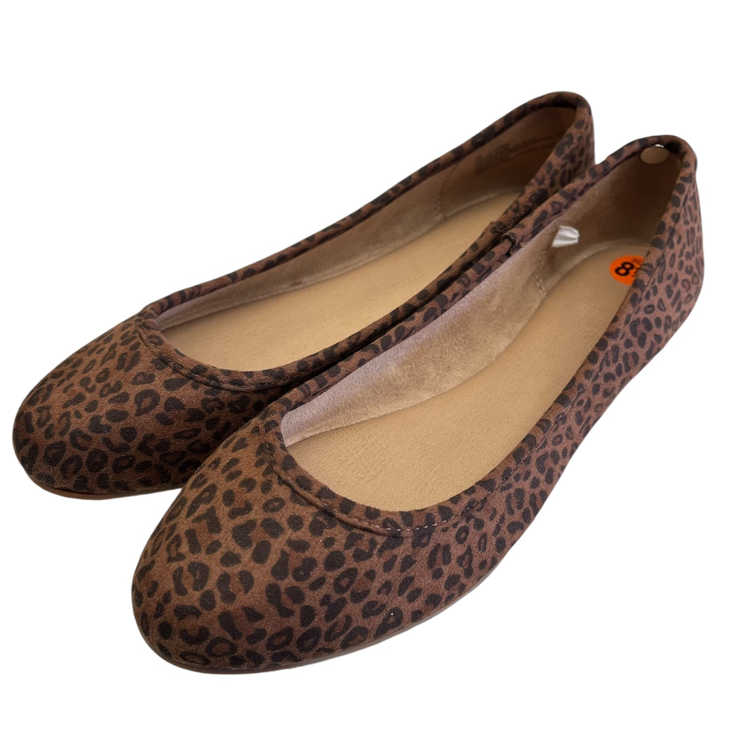 Shoes Flats By Universal Thread In Animal Print, Size: 8.5