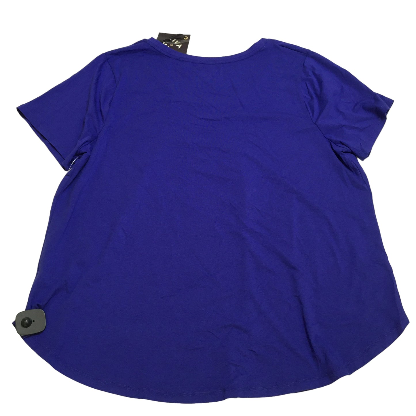 Purple Top Short Sleeve Basic Ava & Viv, Size 2x