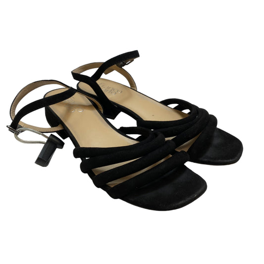 Black Sandals Flats Franco Sarto, Size 8.5