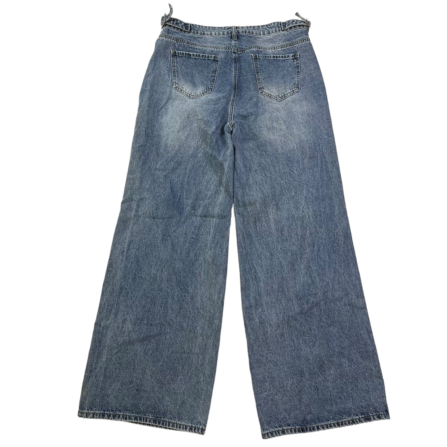 Blue Denim Jeans Wide Leg Shein, Size 14
