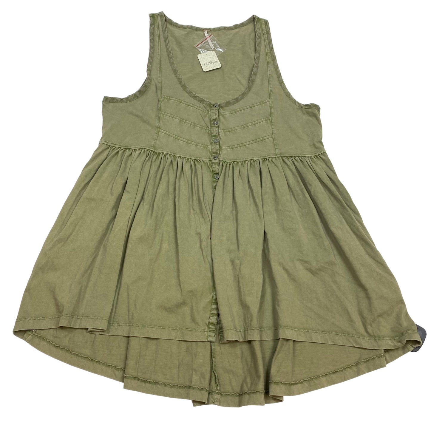 Green Tunic Sleeveless Free People, Size S