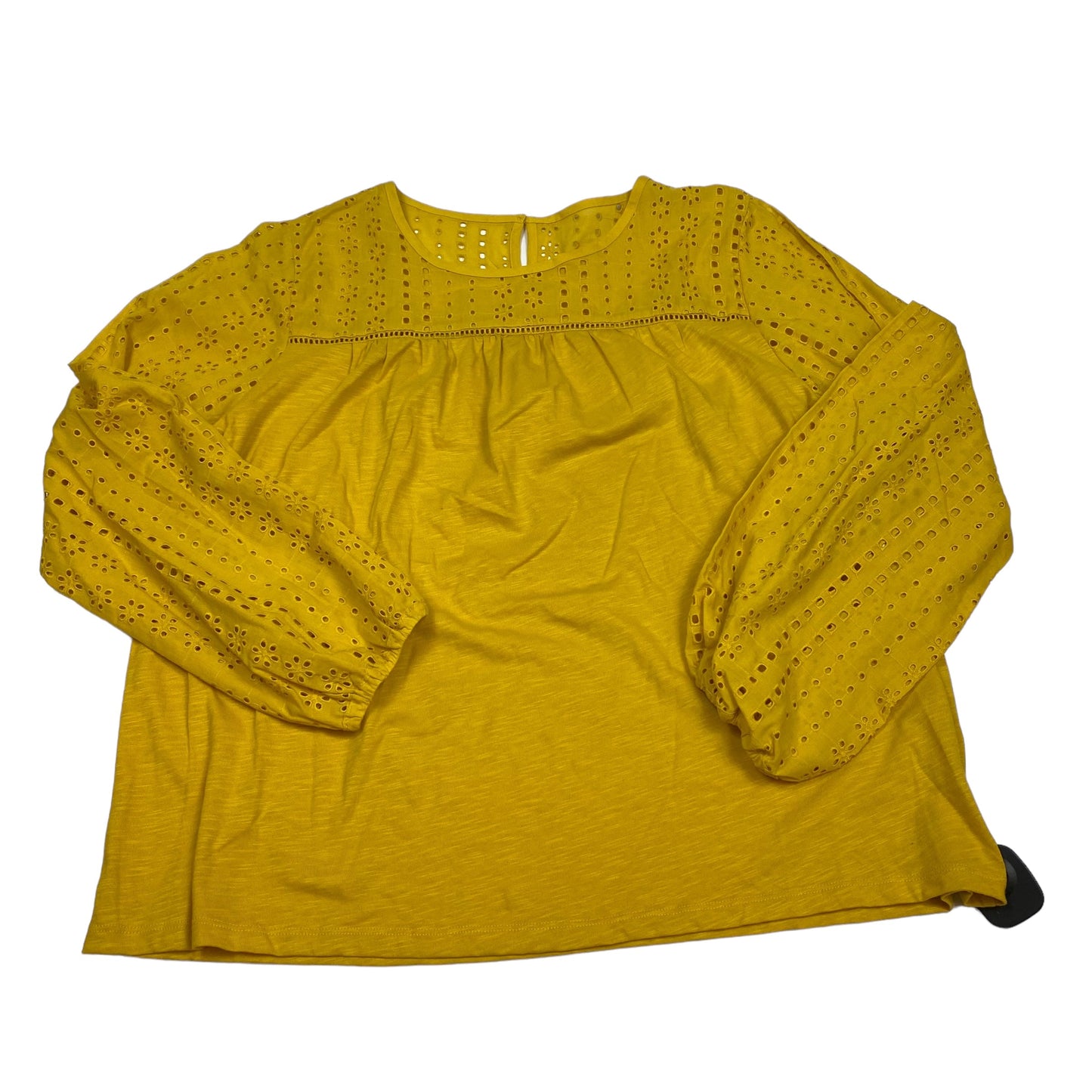 Yellow Top Long Sleeve St Johns Bay, Size Xl