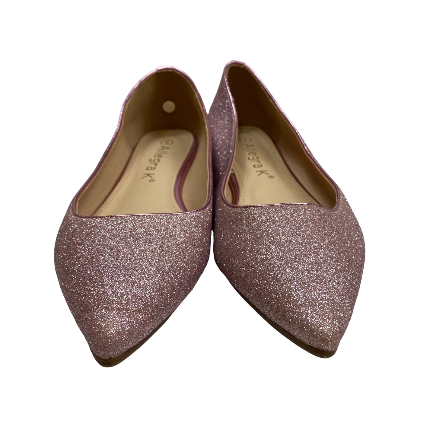 Pink Shoes Flats Allegra K, Size 8