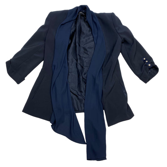 Blazer By Zara Basic In Navy, Size: Xs