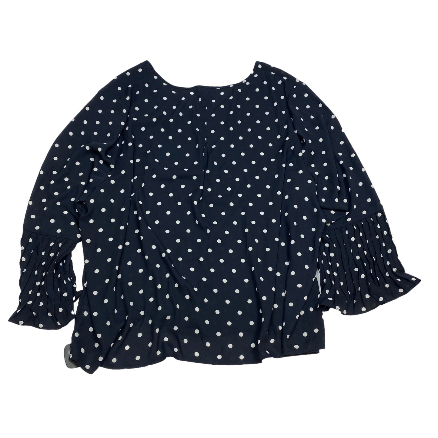 Top 3/4 Sleeve By Limited In Navy, Size: 3x