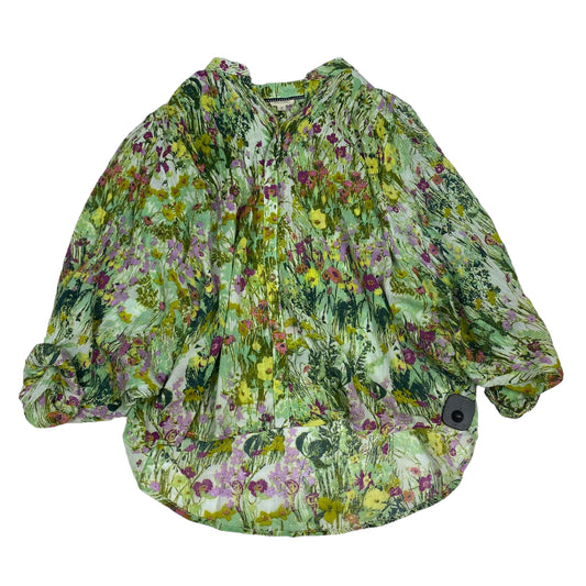 Top 3/4 Sleeve By Pilcro In Green, Size: Xs