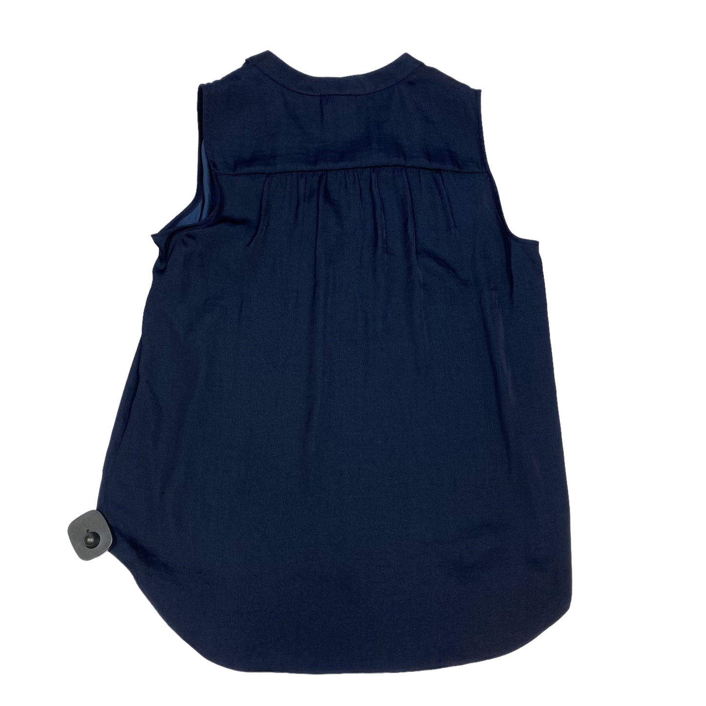 Blouse Sleeveless By Vince Camuto In Navy, Size: S