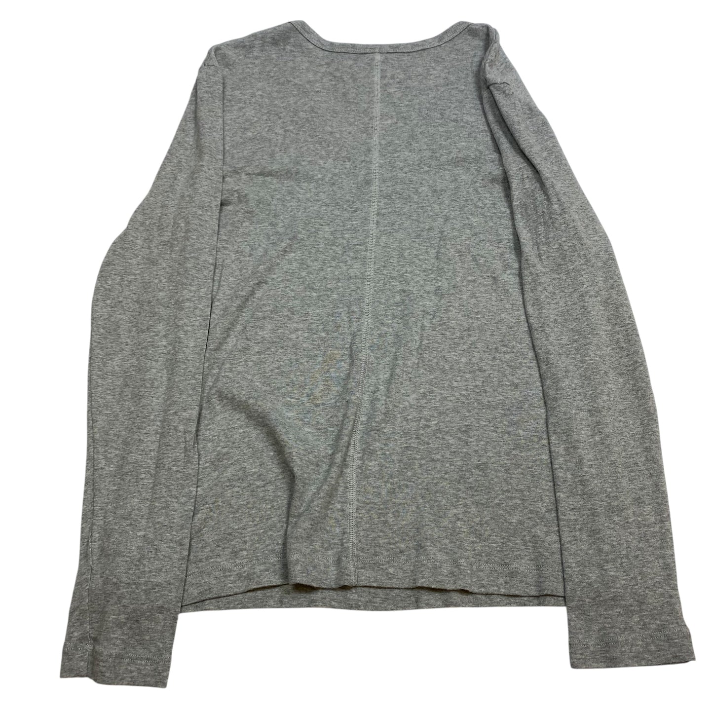 Top Long Sleeve Basic By Gap In Grey, Size: Xl