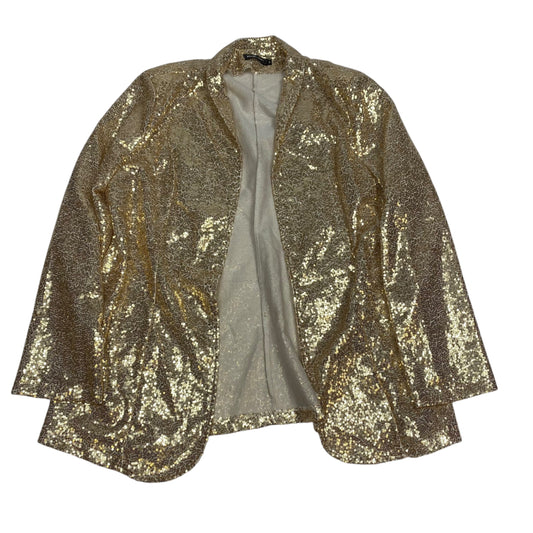 Blazer By Touch Me In Gold, Size: 2x