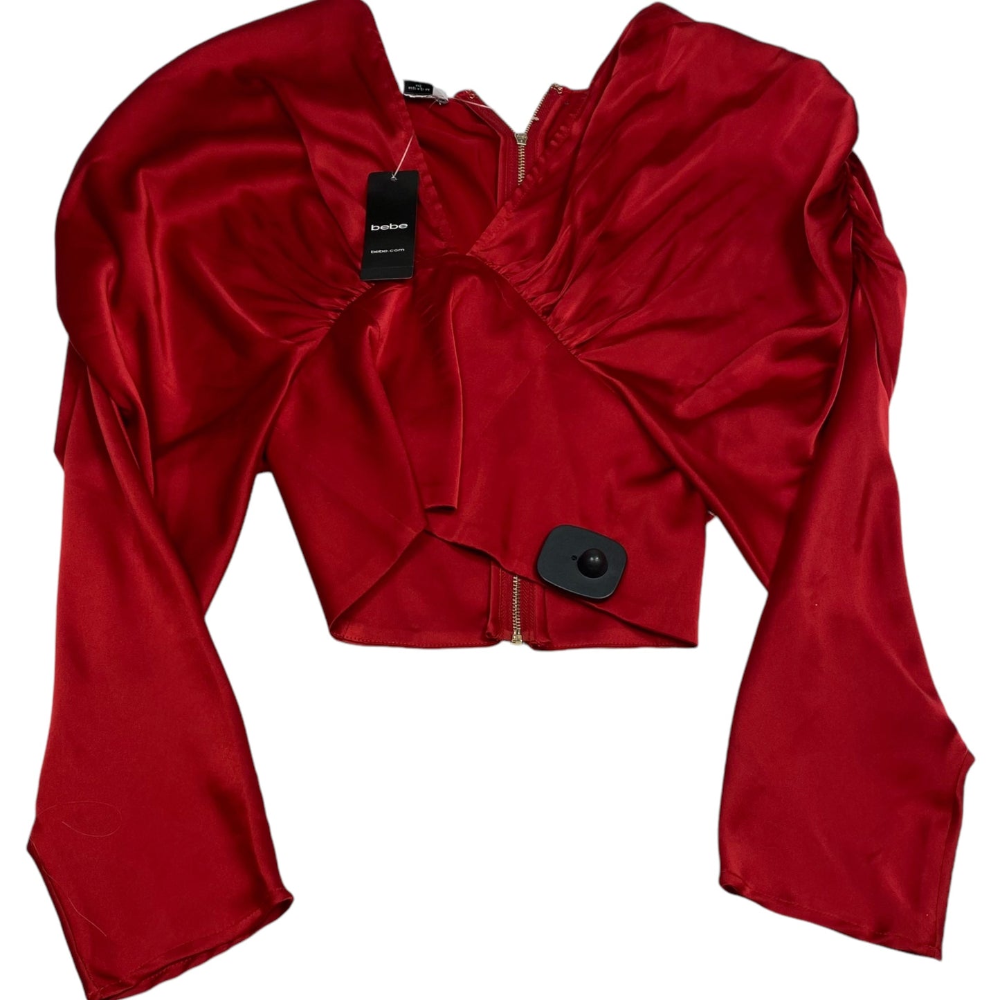 Blouse Long Sleeve By Bebe In Red, Size: Xxs