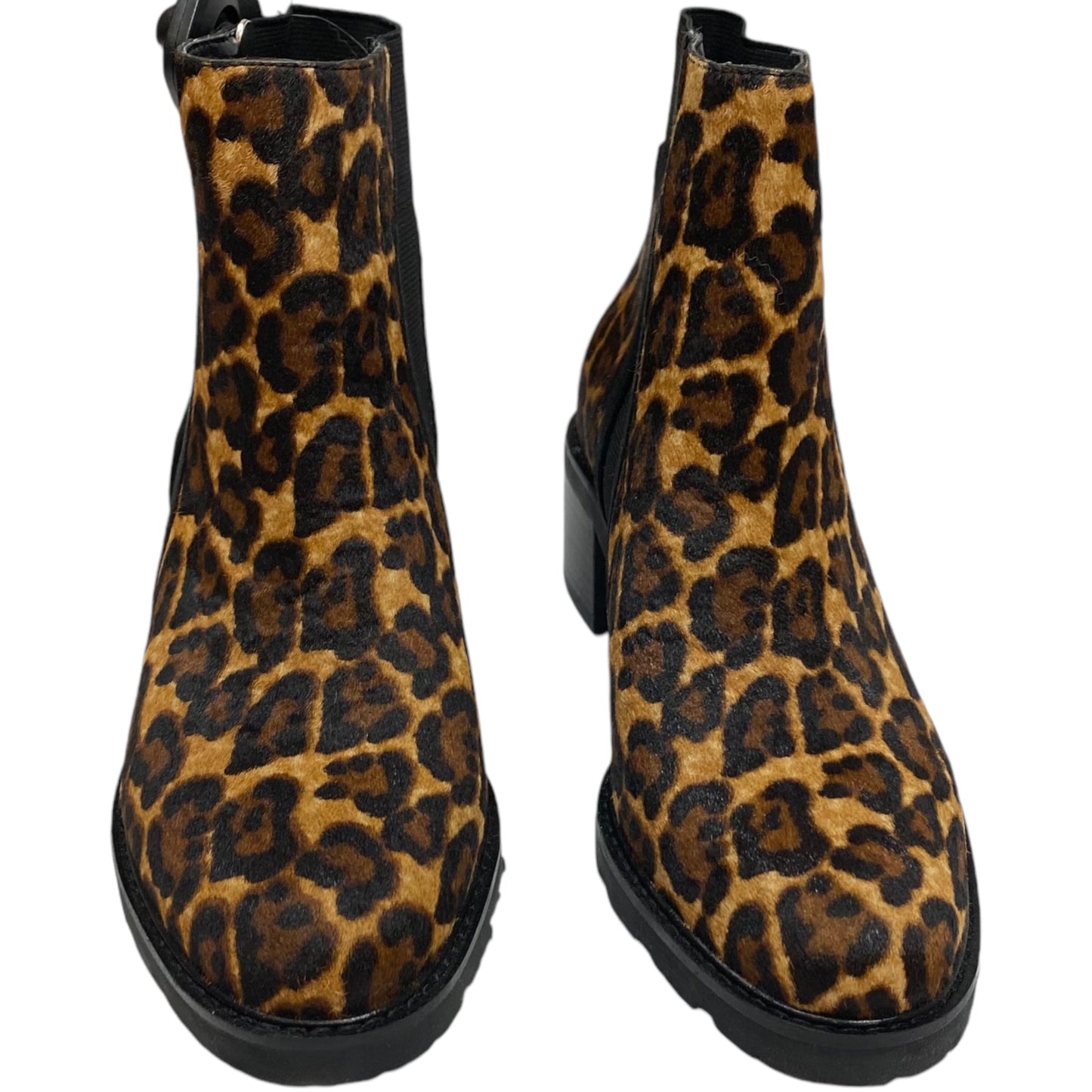 Boots Ankle Heels By Crown And Ivy In Animal Print, Size: 6.5