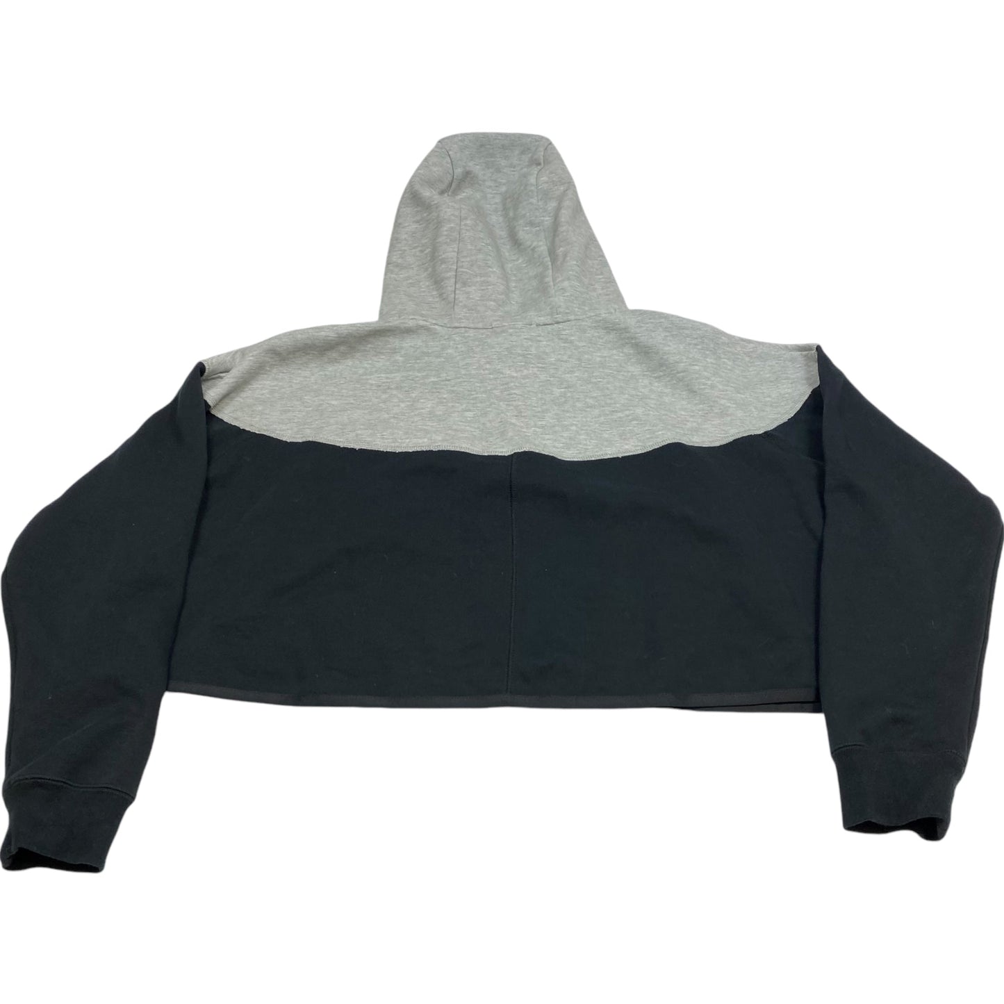 Athletic Sweatshirt Hoodie By Nike Apparel In Black & Grey, Size: S