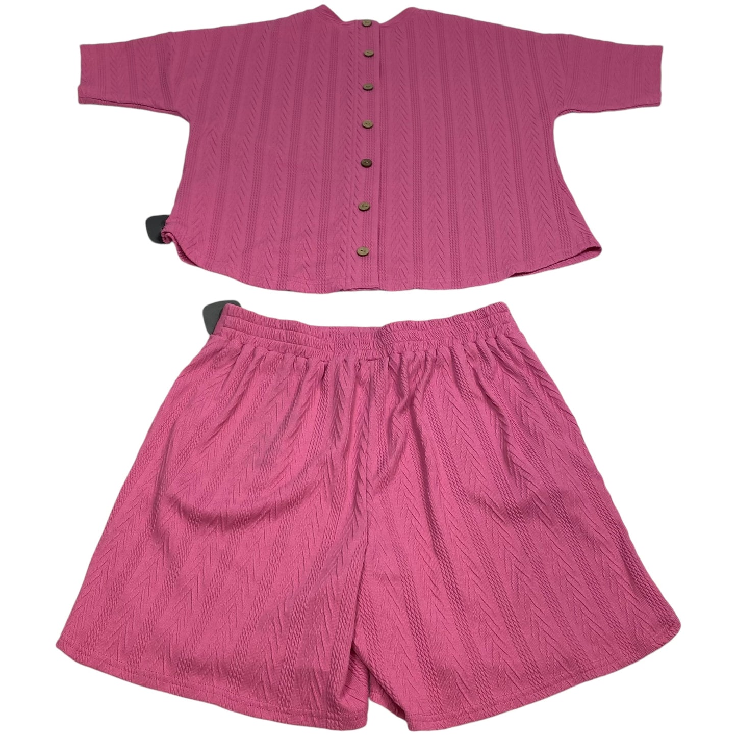 Lounge Set Shorts By Versona In Pink, Size: S