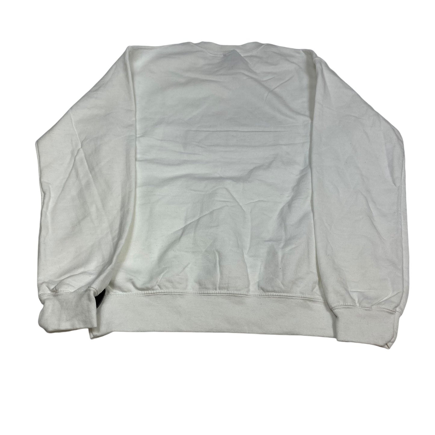 Sweatshirt Crewneck By Gildan In White, Size: S