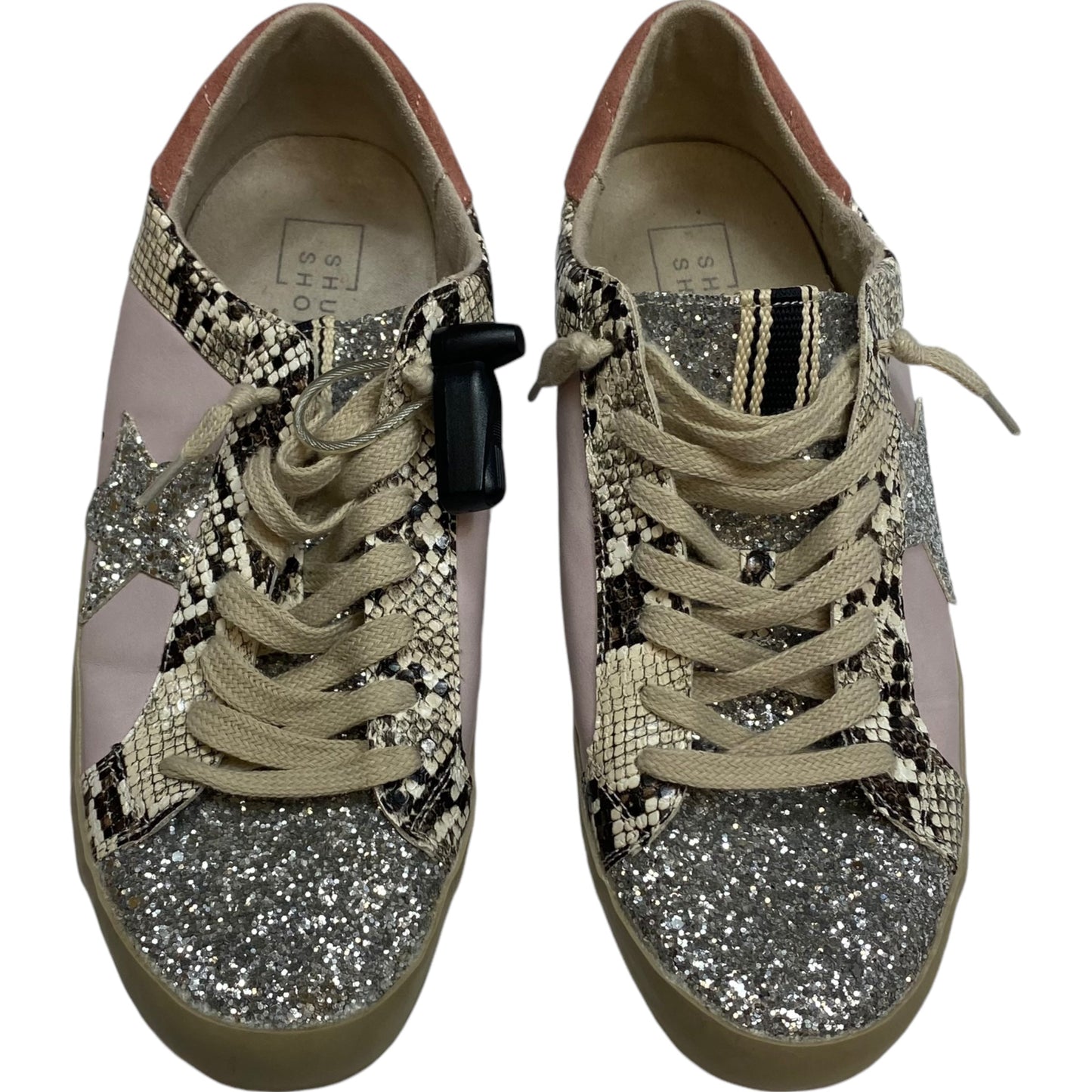 Shoes Sneakers By Shu Shop In Pink & Silver, Size: 10