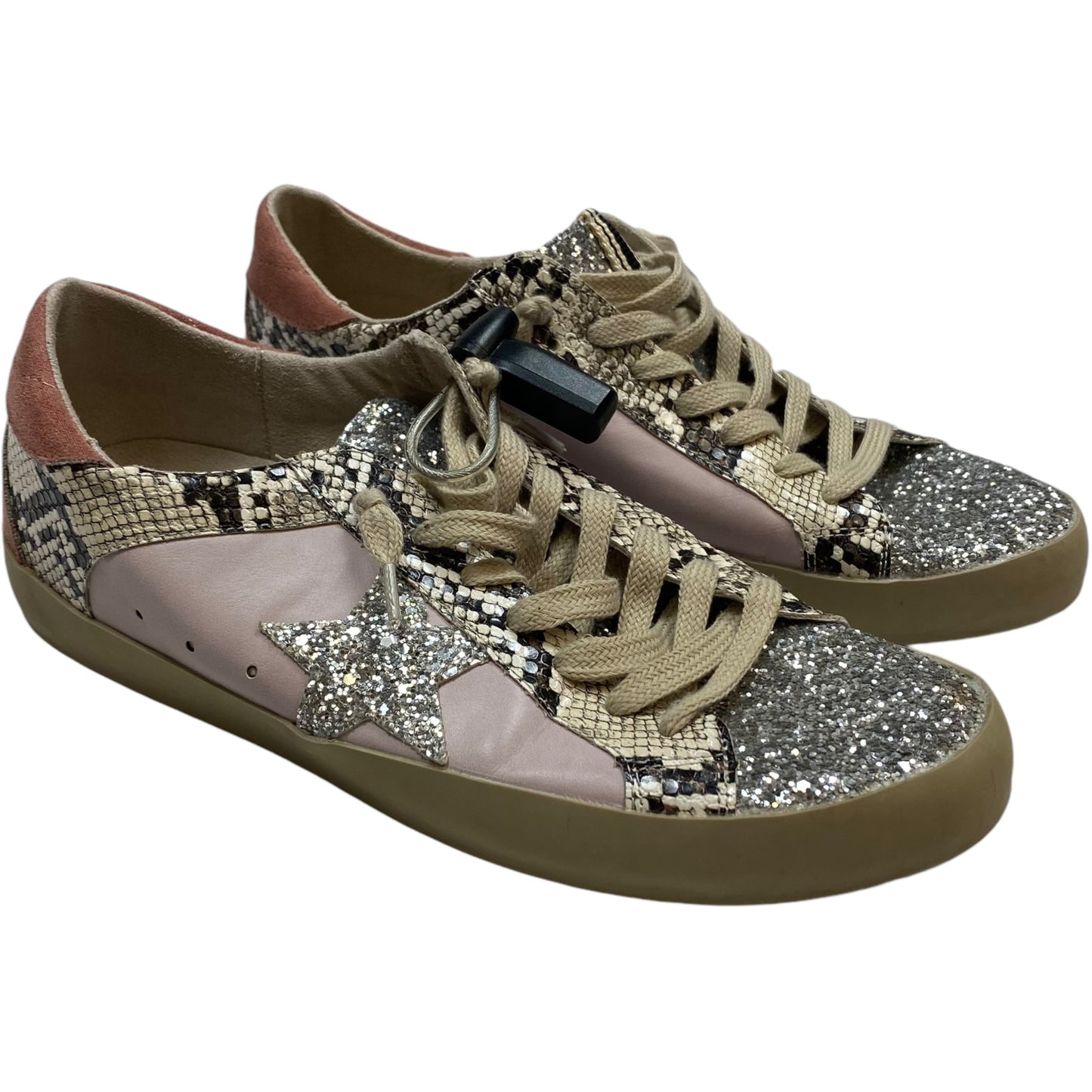 Shoes Sneakers By Shu Shop In Pink & Silver, Size: 10