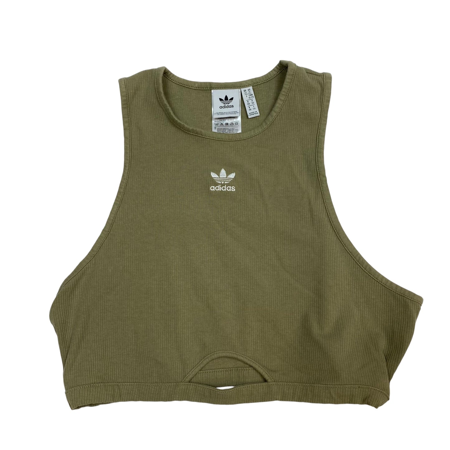 Athletic Tank Top By Adidas In Green, Size: Xl