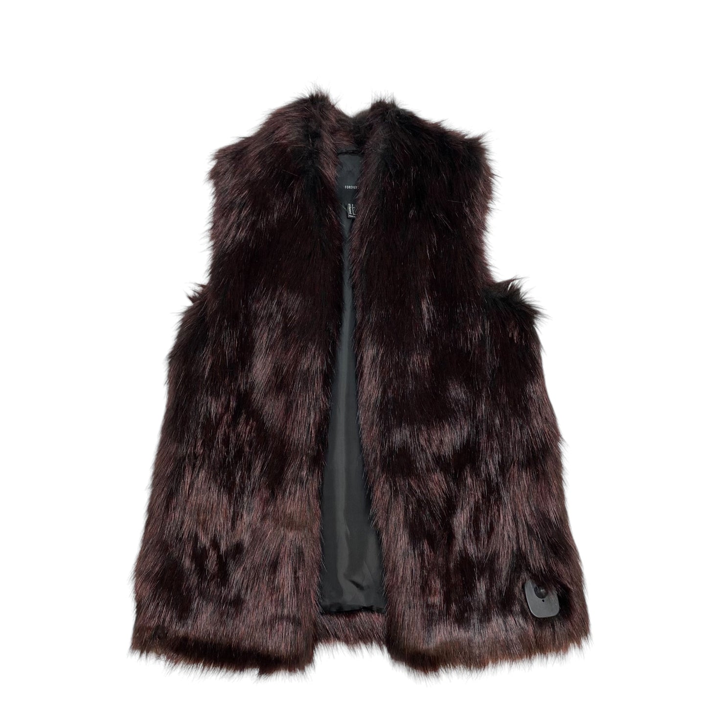 Vest Faux Fur & Sherpa By Forever 21 In Purple, Size: S