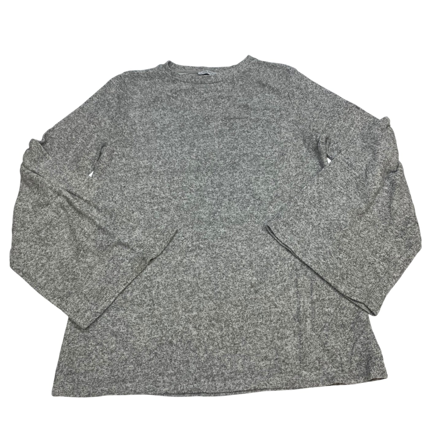 Top Long Sleeve By Zara In Grey, Size: M