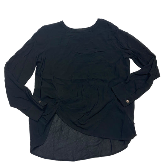 Blouse Long Sleeve By Fifteen Twenty In Black, Size: S