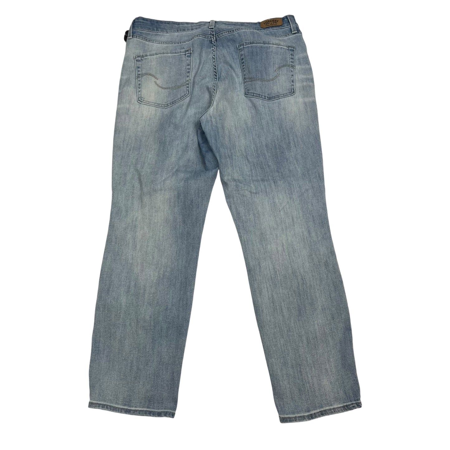 Jeans Straight By Levis In Blue Denim, Size: 18