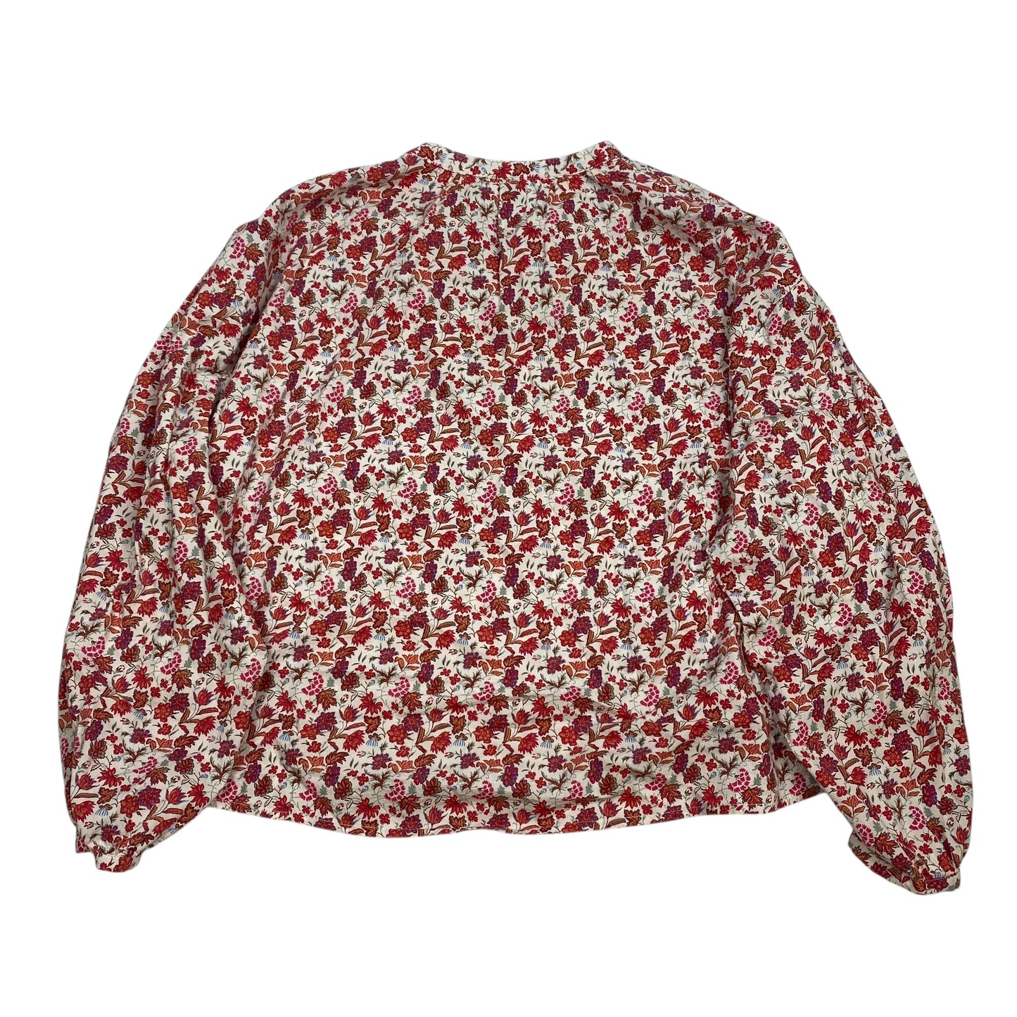 Top Long Sleeve By Universal Thread In Floral Print, Size: M