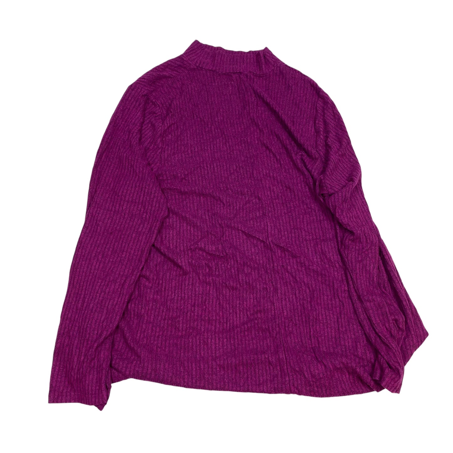 Top Long Sleeve Basic By Lane Bryant In Purple, Size: 1x