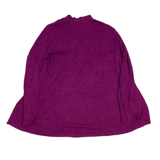 Top Long Sleeve Basic By Lane Bryant In Purple, Size: 1x